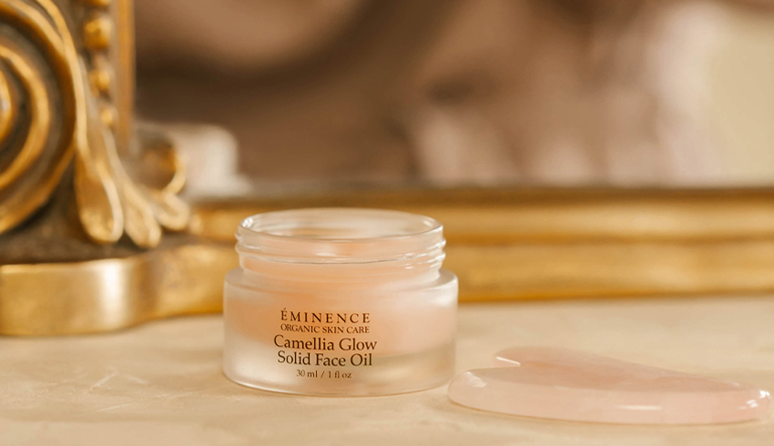 Eminence Organic camellia glow solid face oil